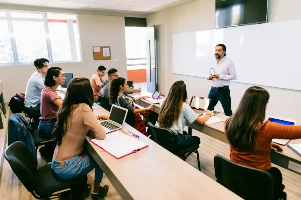 Lecture at the University of Malta with Erasmus students in class