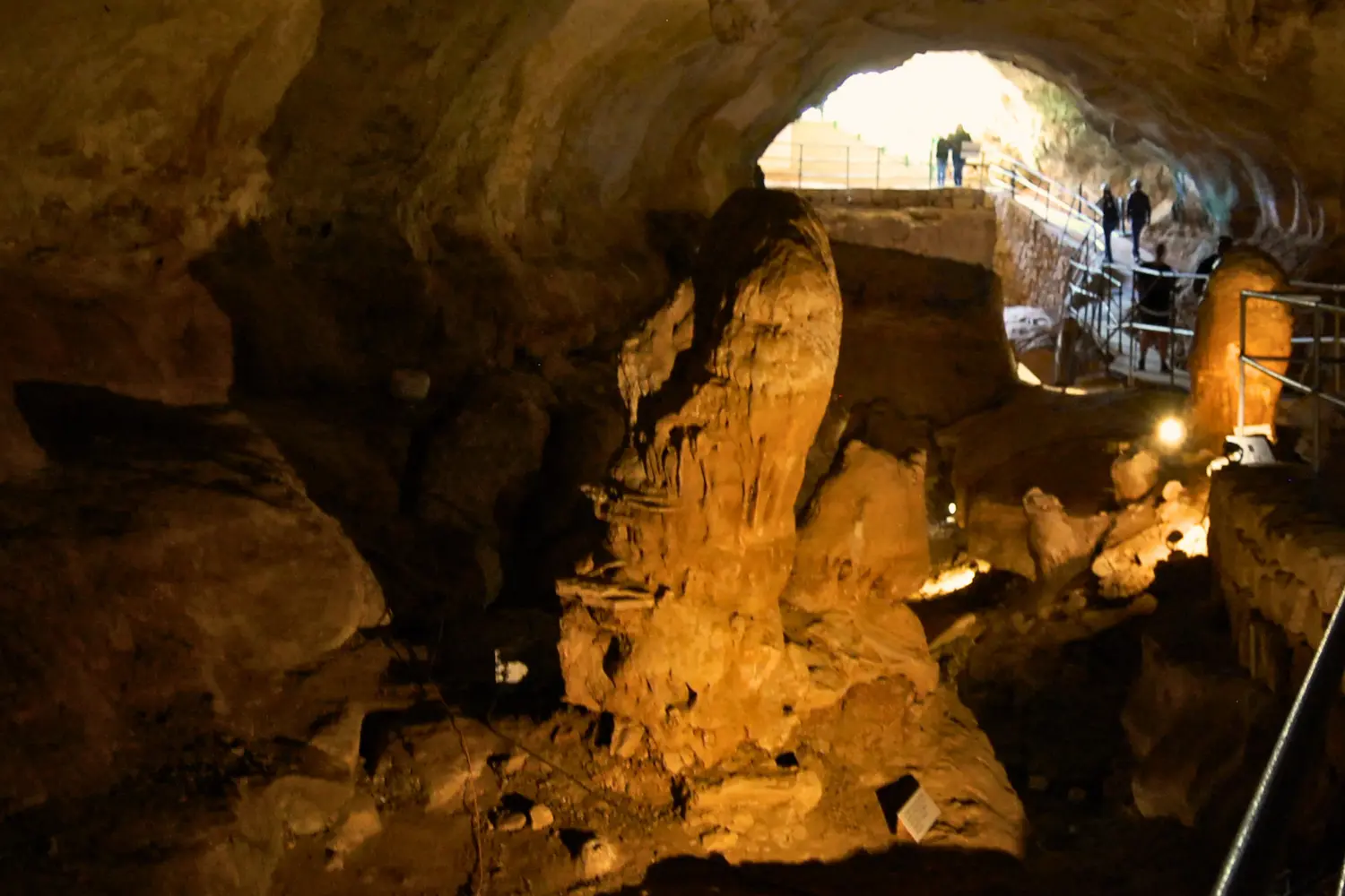 entrance to Għar Dalam cave – one of the most important prehistoric sites in Malta